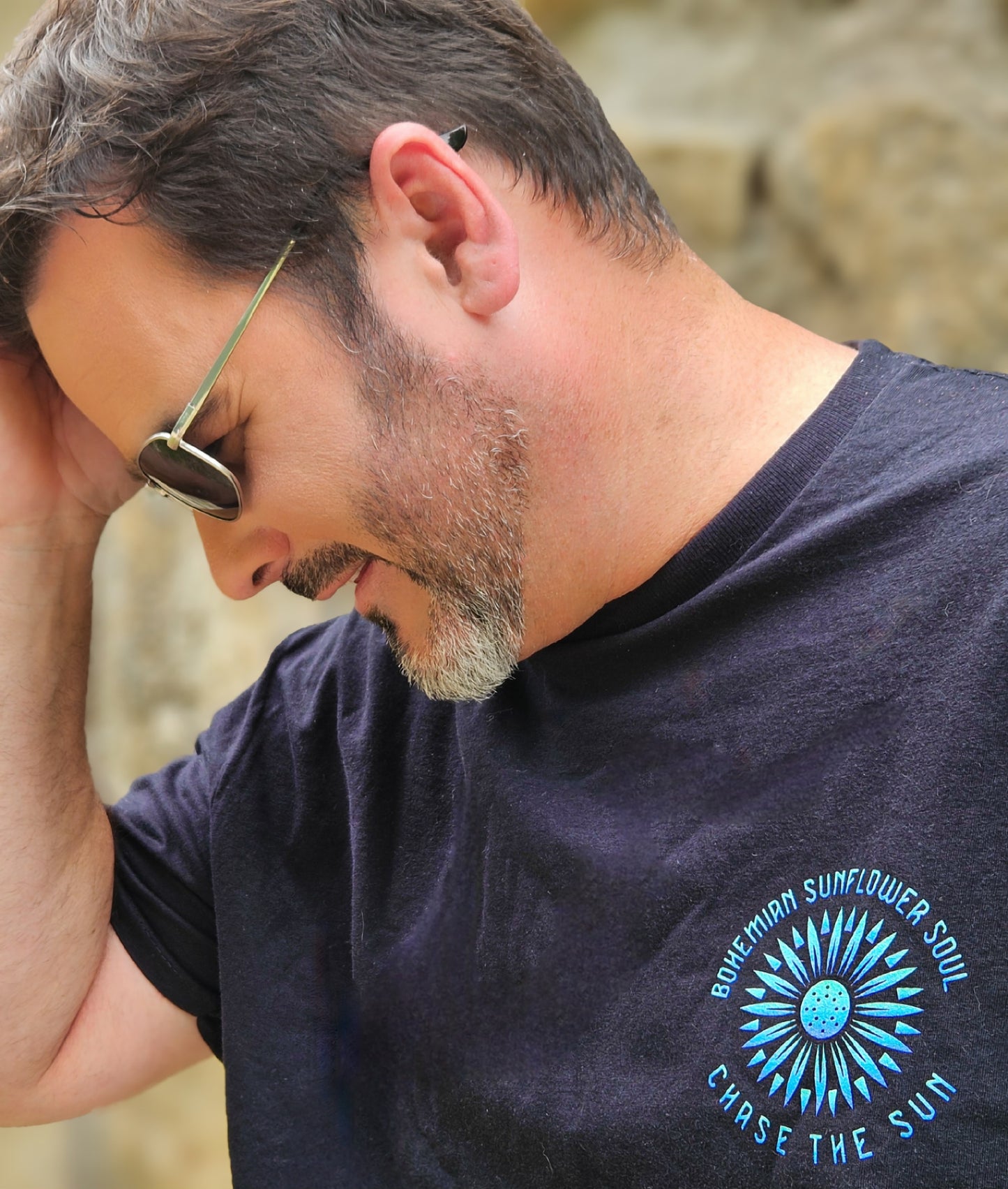 Original Bohemian Sunflower Soul Tee 2 - Black