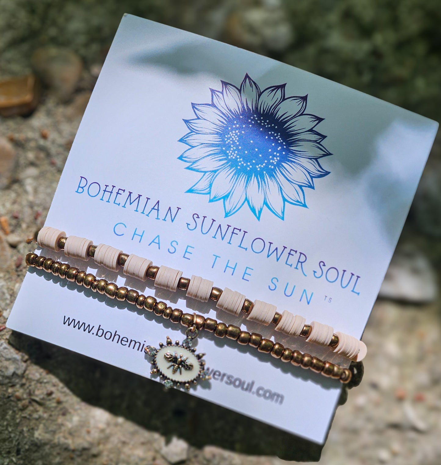 Antique Bee Double Bracelet